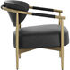 Heloise Bravo Black Lounge Chair in Cantina Black